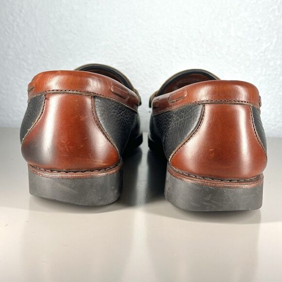 Allen Edmonds Nashua 32373 Pebbled Kilte Tassel Loafers Size 13 D Black Brown - Picture 10 of 16